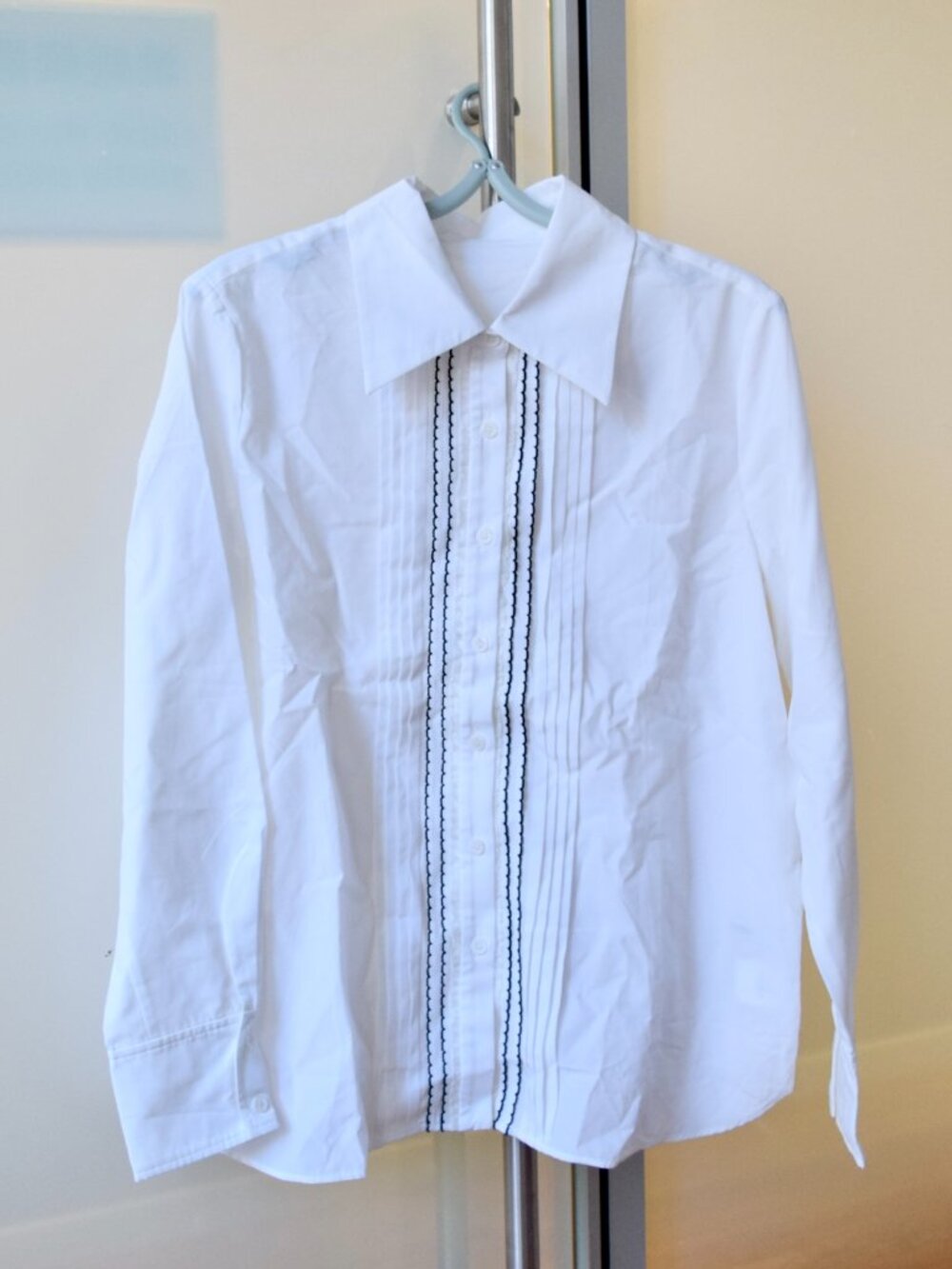 White Long Sleeve Woman Blouse